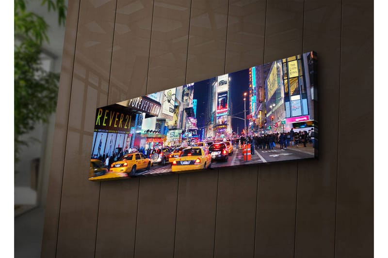 Canvasbilde Dekorativ LED-belysning - Flerfarget - Interiør - Maleri & posters - Lerretsbilder