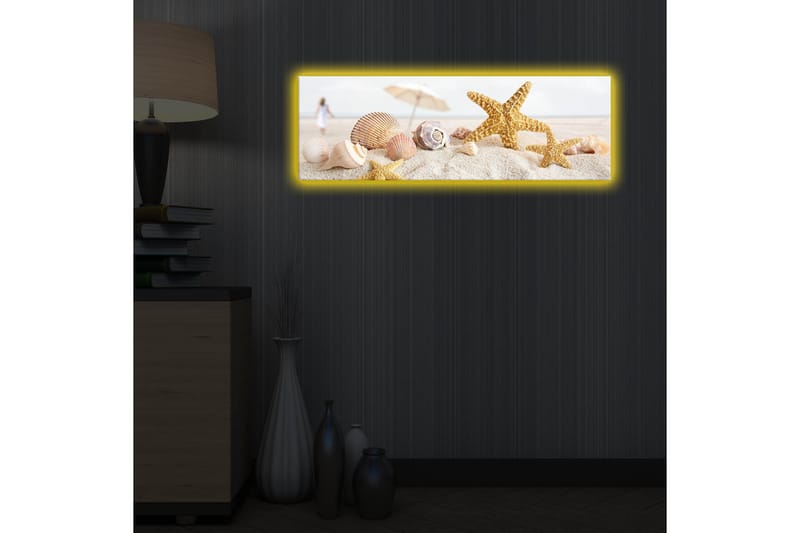 Canvasbilde Dekorativ LED-belysning - Flerfarget - Interiør - Maleri & posters - Lerretsbilder