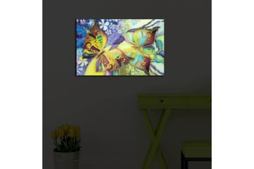 Canvasbilde Dekorativ LED-belysning - Flerfarget - Interiør - Maleri & posters - Lerretsbilder