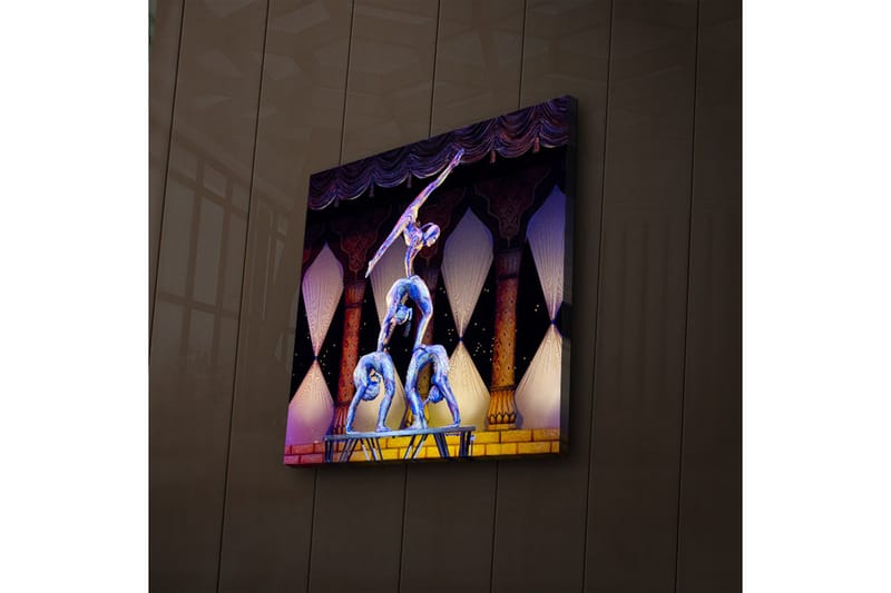 Canvasbilde Dekorativ LED-belysning - Flerfarget - Interiør - Maleri & posters - Lerretsbilder