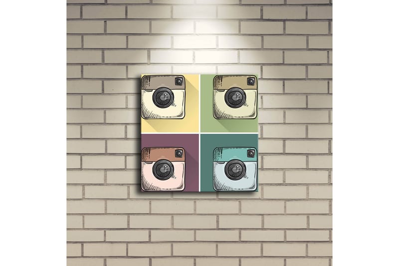 Canvasbilde Dekorativ LED-belysning - Flerfarget - Interiør - Maleri & posters - Lerretsbilder