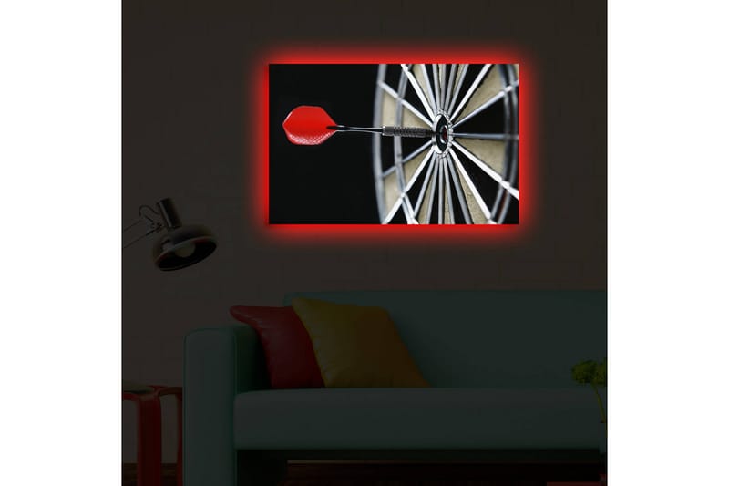 Canvasbilde Dekorativ LED-belysning - Flerfarget - Interiør - Maleri & posters - Lerretsbilder