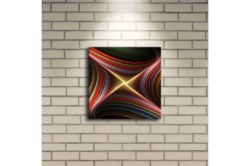 Canvasbilde Dekorativ LED-belysning - Flerfarget - Interiør - Maleri & posters - Lerretsbilder