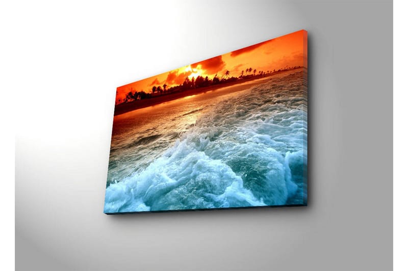 Canvasbilde Dekorativ LED-belysning - Flerfarget - Interiør - Maleri & posters - Lerretsbilder