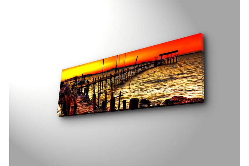 Canvasbilde Dekorativ LED-belysning - Flerfarget - Interiør - Maleri & posters - Lerretsbilder