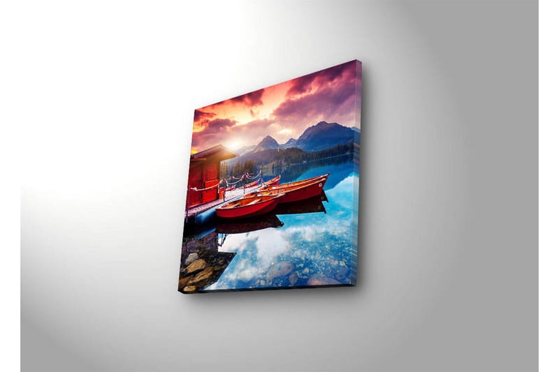 Canvasbilde Dekorativ LED-belysning - Flerfarget - Interiør - Maleri & posters - Lerretsbilder