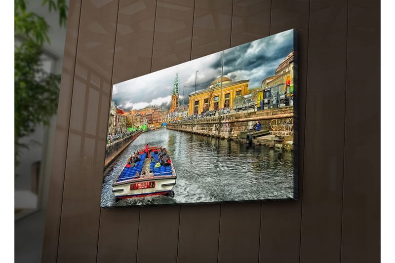 Canvasbilde Dekorativ LED-belysning - Flerfarget - Interiør - Maleri & posters - Lerretsbilder