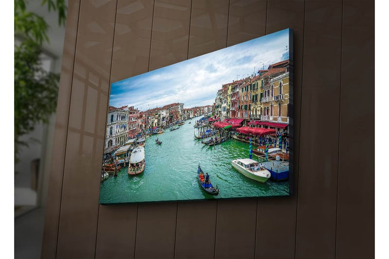 Canvasbilde Dekorativ LED-belysning - Flerfarget - Interiør - Maleri & posters - Lerretsbilder