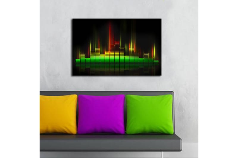 Canvasbilde Dekorativ LED-belysning - Flerfarget - Interiør - Maleri & posters - Lerretsbilder