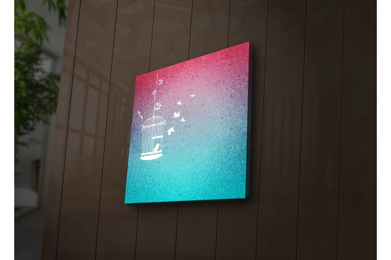Canvasbilde Dekorativ LED-belysning - Flerfarget - Interiør - Maleri & posters - Lerretsbilder