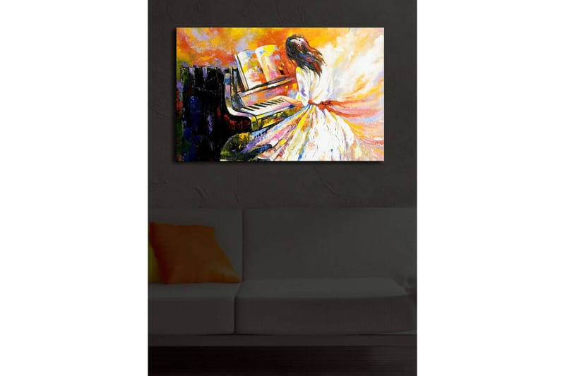 Canvasbilde Dekorativ LED-belysning - Flerfarget - Interiør - Maleri & posters - Lerretsbilder