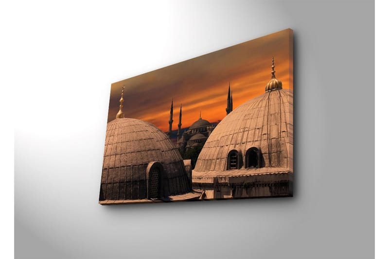 Canvasbilde Dekorativ LED-belysning - Flerfarget - Interiør - Maleri & posters - Lerretsbilder