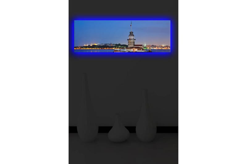 Canvasbilde Dekorativ LED-belysning - Flerfarget - Interiør - Maleri & posters - Lerretsbilder
