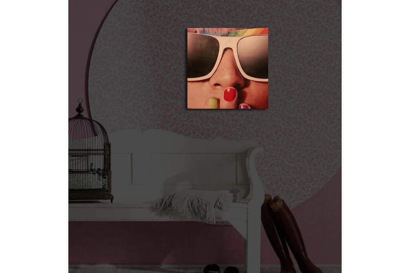 Canvasbilde Dekorativ LED-belysning - Flerfarget - Interiør - Maleri & posters - Lerretsbilder