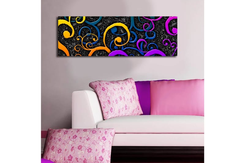 Canvasbilde Dekorativ LED-belysning - Flerfarget - Interiør - Maleri & posters - Lerretsbilder