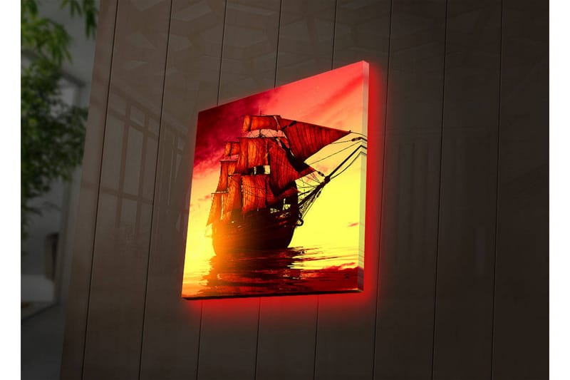 Canvasbilde Dekorativ LED-belysning - Flerfarget - Interiør - Maleri & posters - Lerretsbilder