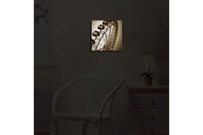 Canvasbilde Dekorativ LED-belysning - Flerfarget - Interiør - Maleri & posters - Lerretsbilder