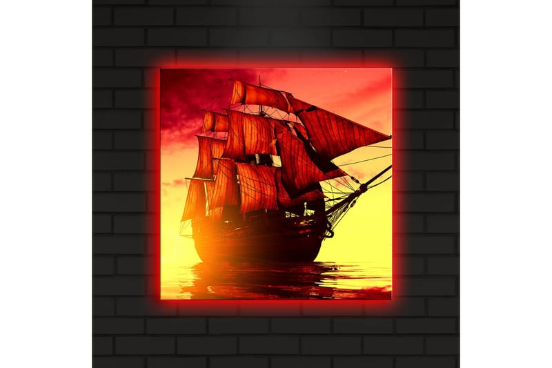 Canvasbilde Dekorativ LED-belysning - Flerfarget - Interiør - Maleri & posters - Lerretsbilder