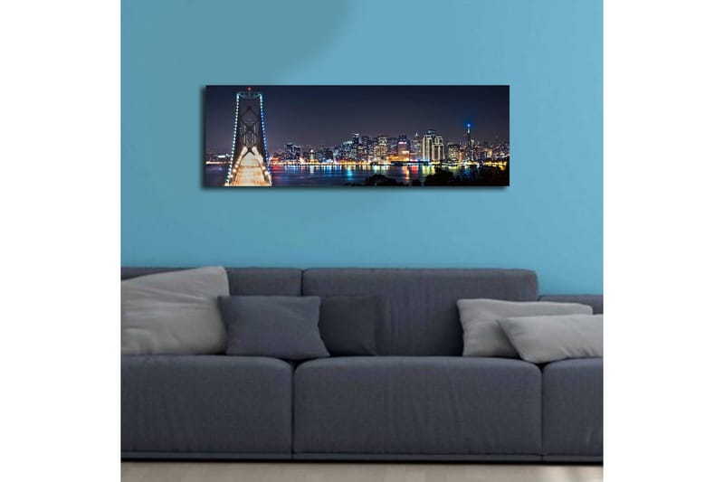 Canvasbilde Dekorativ LED-belysning - Flerfarget - Lerretsbilder Canvasbilde Dekorativ LED-belysning - Flerfarget - Lerretsbilder