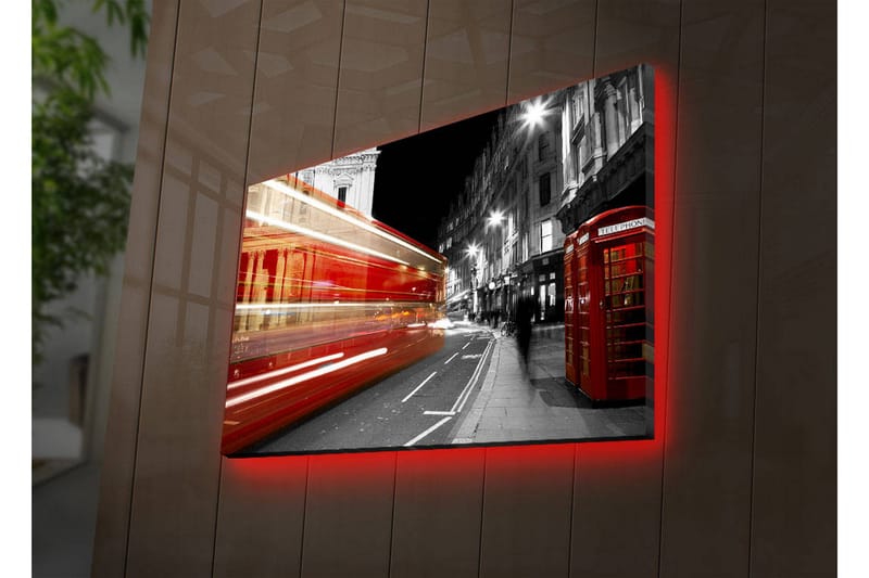 Canvasbilde Dekorativ LED-belysning - Flerfarget - Interiør - Maleri & posters - Lerretsbilder