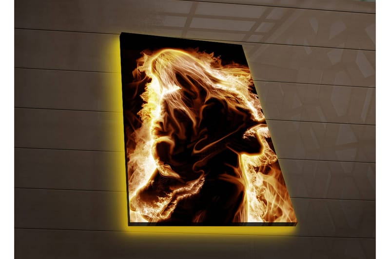 Canvasbilde Dekorativ LED-belysning - Flerfarget - Interiør - Maleri & posters - Lerretsbilder