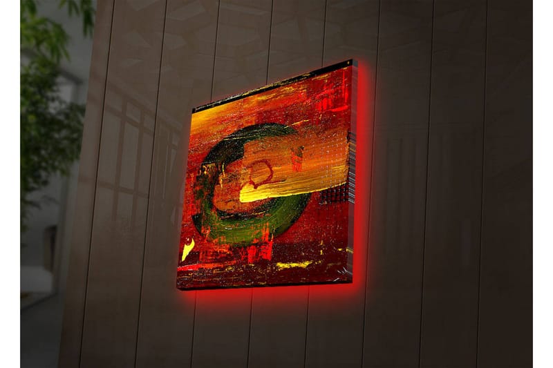 Canvasbilde Dekorativ LED-belysning - Flerfarget - Interiør - Maleri & posters - Lerretsbilder