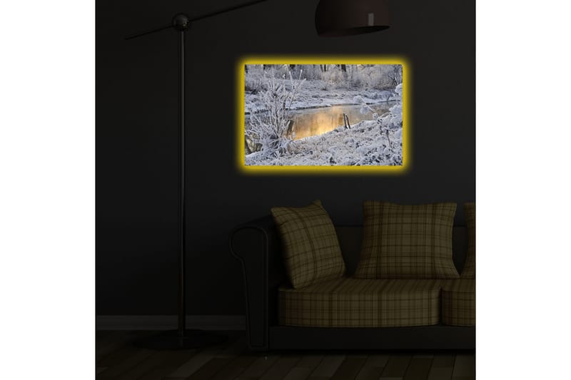 Canvasbilde Dekorativ LED-belysning - Flerfarget - Interiør - Maleri & posters - Lerretsbilder
