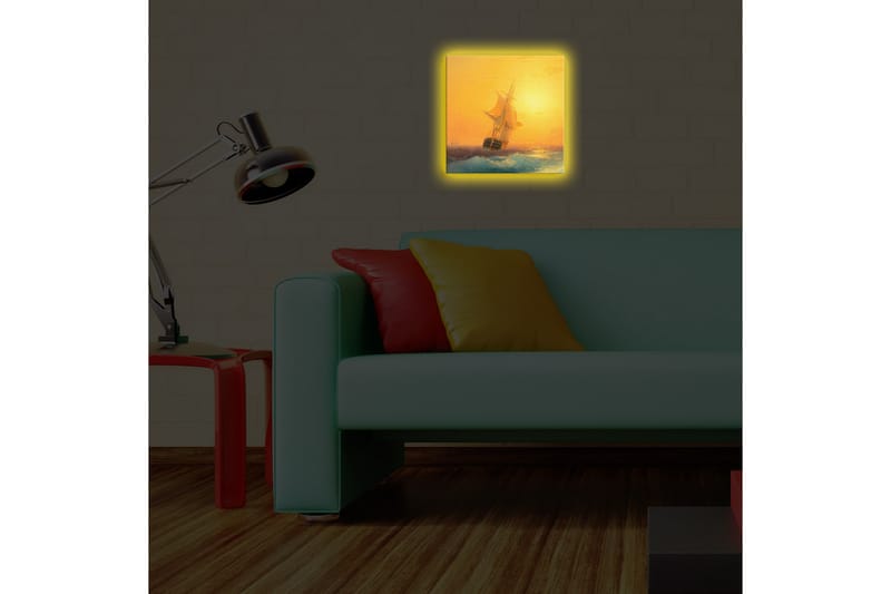 Canvasbilde Dekorativ LED-belysning - Flerfarget - Interiør - Maleri & posters - Lerretsbilder