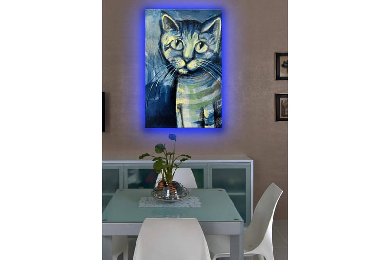 Canvasbilde Dekorativ LED-belysning - Flerfarget - Interiør - Maleri & posters - Lerretsbilder