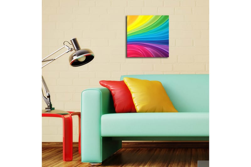 Canvasbilde Dekorativ LED-belysning - Flerfarget - Interiør - Maleri & posters - Lerretsbilder