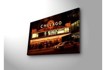 Canvasbilde Dekorativ LED-belysning - Flerfarget - Interiør - Maleri & posters - Lerretsbilder