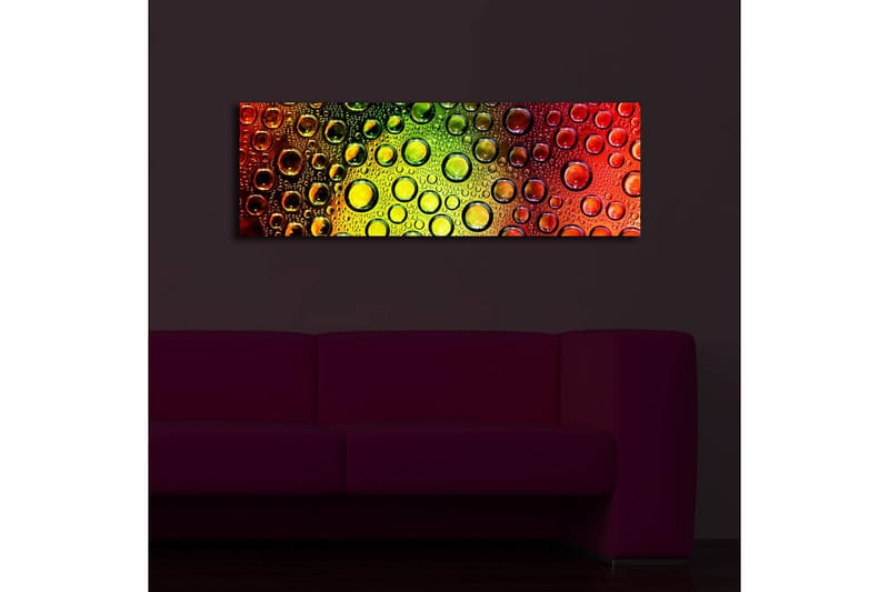 Canvasbilde Dekorativ LED-belysning - Flerfarget - Interiør - Maleri & posters - Lerretsbilder