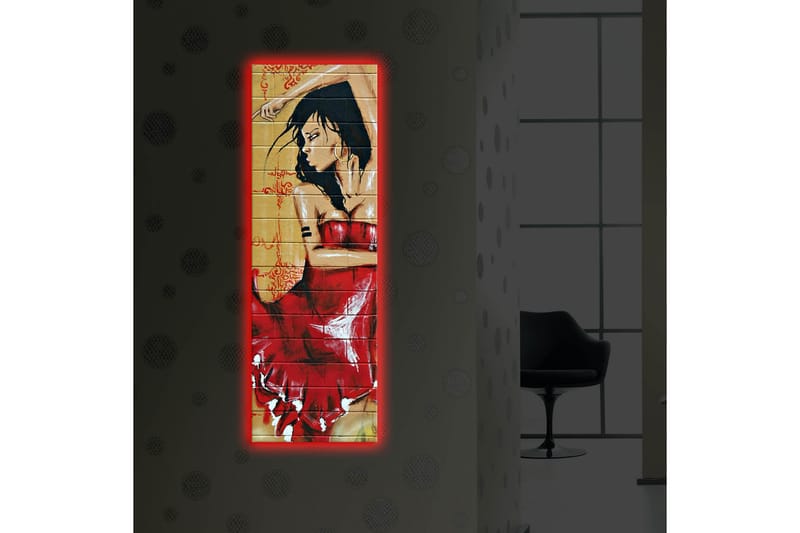 Canvasbilde Dekorativ LED-belysning - Flerfarget - Interiør - Maleri & posters - Lerretsbilder