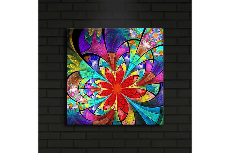 Canvasbilde Dekorativ LED-belysning - Flerfarget - Interiør - Maleri & posters - Lerretsbilder