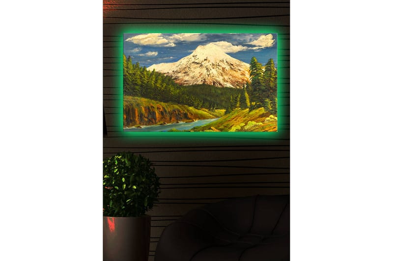 Canvasbilde Dekorativ LED-belysning - Flerfarget - Interiør - Maleri & posters - Lerretsbilder