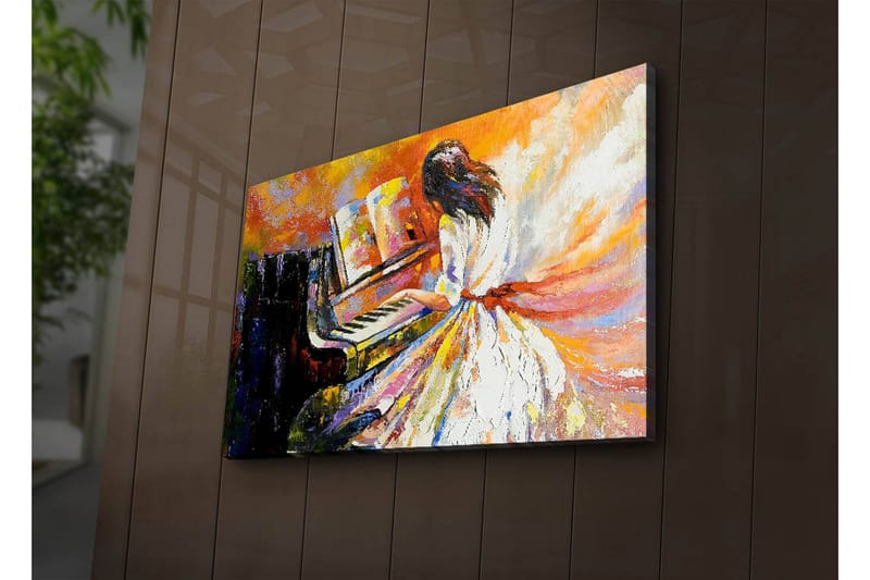 Canvasbilde Dekorativ LED-belysning - Flerfarget - Interiør - Maleri & posters - Lerretsbilder