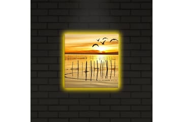 Canvasbilde Dekorativ LED-belysning - Flerfarget - Interiør - Maleri & posters - Lerretsbilder