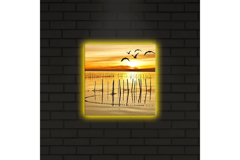 Canvasbilde Dekorativ LED-belysning - Flerfarget - Interiør - Maleri & posters - Lerretsbilder