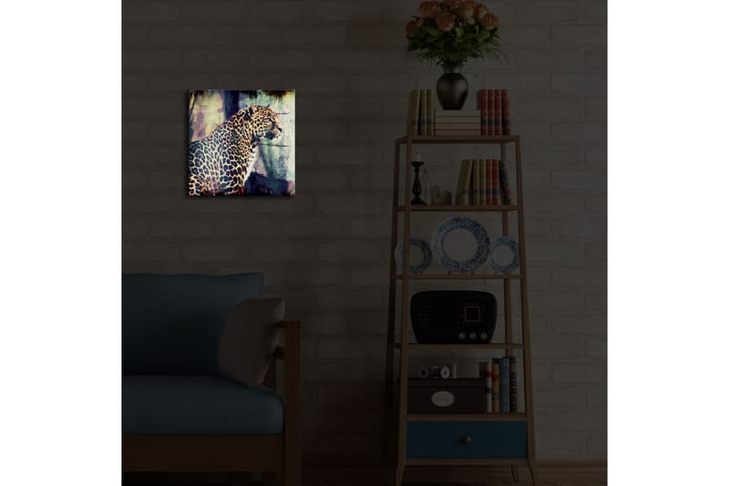 Canvasbilde Dekorativ LED-belysning - Flerfarget - Interiør - Maleri & posters - Lerretsbilder