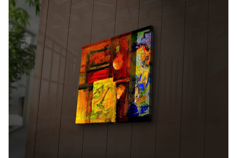 Canvasbilde Dekorativ LED-belysning - Flerfarget - Interiør - Maleri & posters - Lerretsbilder