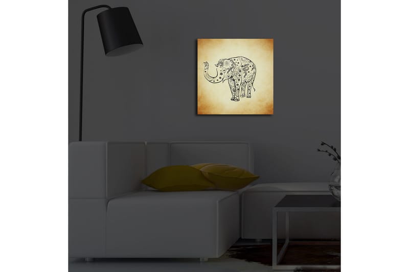 Canvasbilde Dekorativ LED-belysning - Flerfarget - Interiør - Maleri & posters - Lerretsbilder