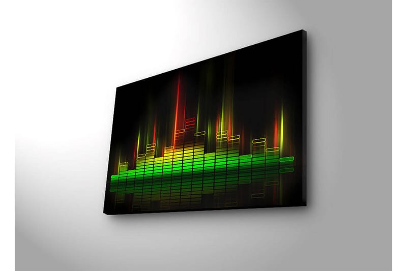 Canvasbilde Dekorativ LED-belysning - Flerfarget - Interiør - Maleri & posters - Lerretsbilder