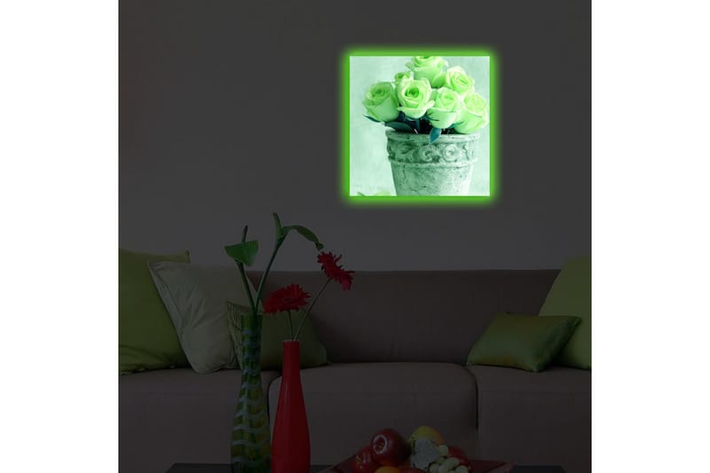 Canvasbilde Dekorativ LED-belysning - Flerfarget - Interiør - Maleri & posters - Lerretsbilder