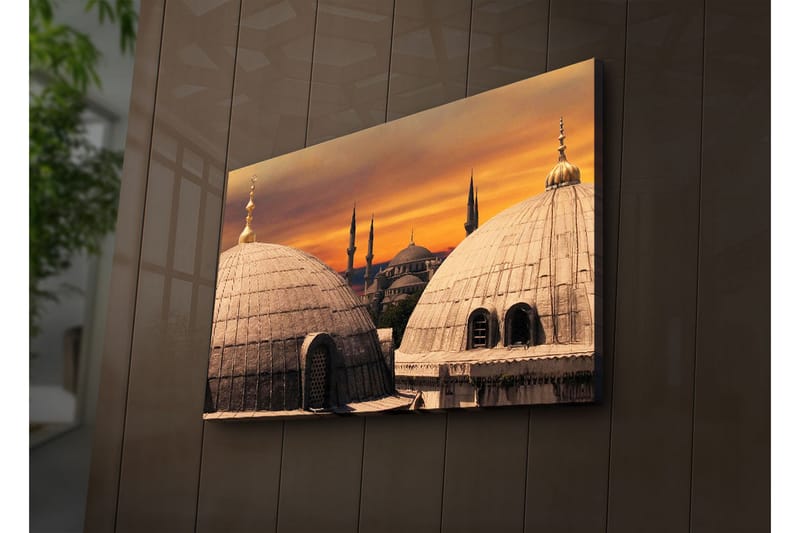 Canvasbilde Dekorativ LED-belysning - Flerfarget - Interiør - Maleri & posters - Lerretsbilder