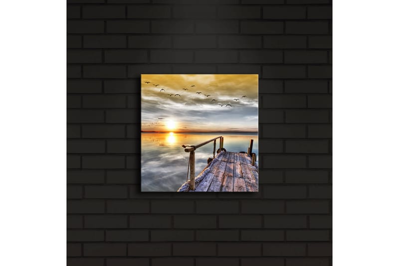Canvasbilde Dekorativ LED-belysning - Flerfarget - Interiør - Maleri & posters - Lerretsbilder