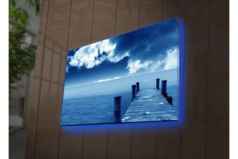 Canvasbilde Dekorativ LED-belysning - Flerfarget - Interiør - Maleri & posters - Lerretsbilder