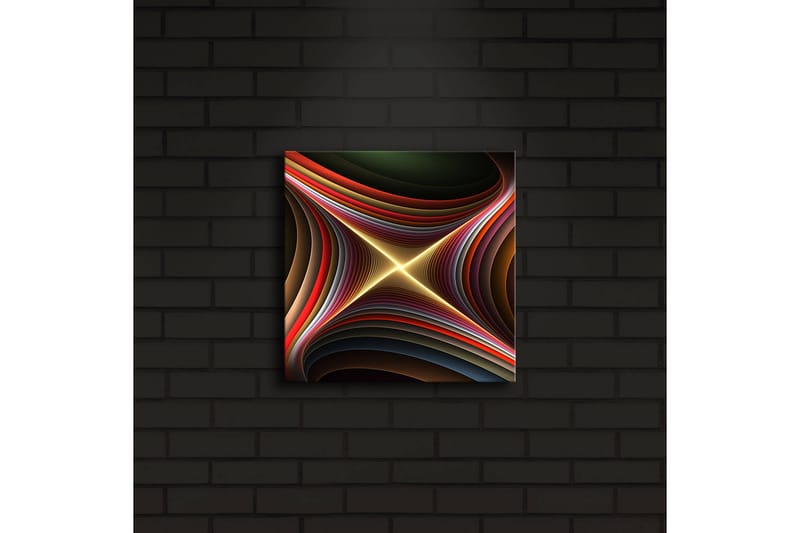 Canvasbilde Dekorativ LED-belysning - Flerfarget - Interiør - Maleri & posters - Lerretsbilder