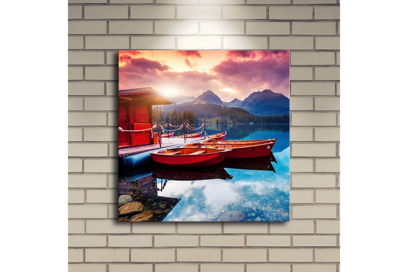 Canvasbilde Dekorativ LED-belysning - Flerfarget - Interiør - Maleri & posters - Lerretsbilder