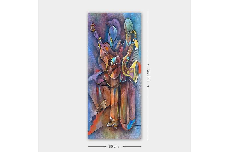 Canvasbilde DKY Abstract & Fractals Flerfarget - 50x120 cm - Interiør - Maleri & posters - Lerretsbilder