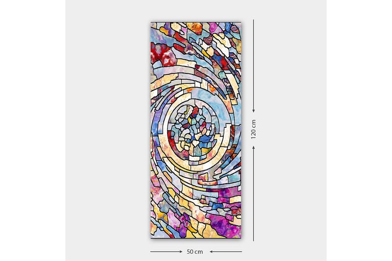 Canvasbilde DKY Abstract & Fractals Flerfarget - 50x120 cm - Interiør - Maleri & posters - Lerretsbilder